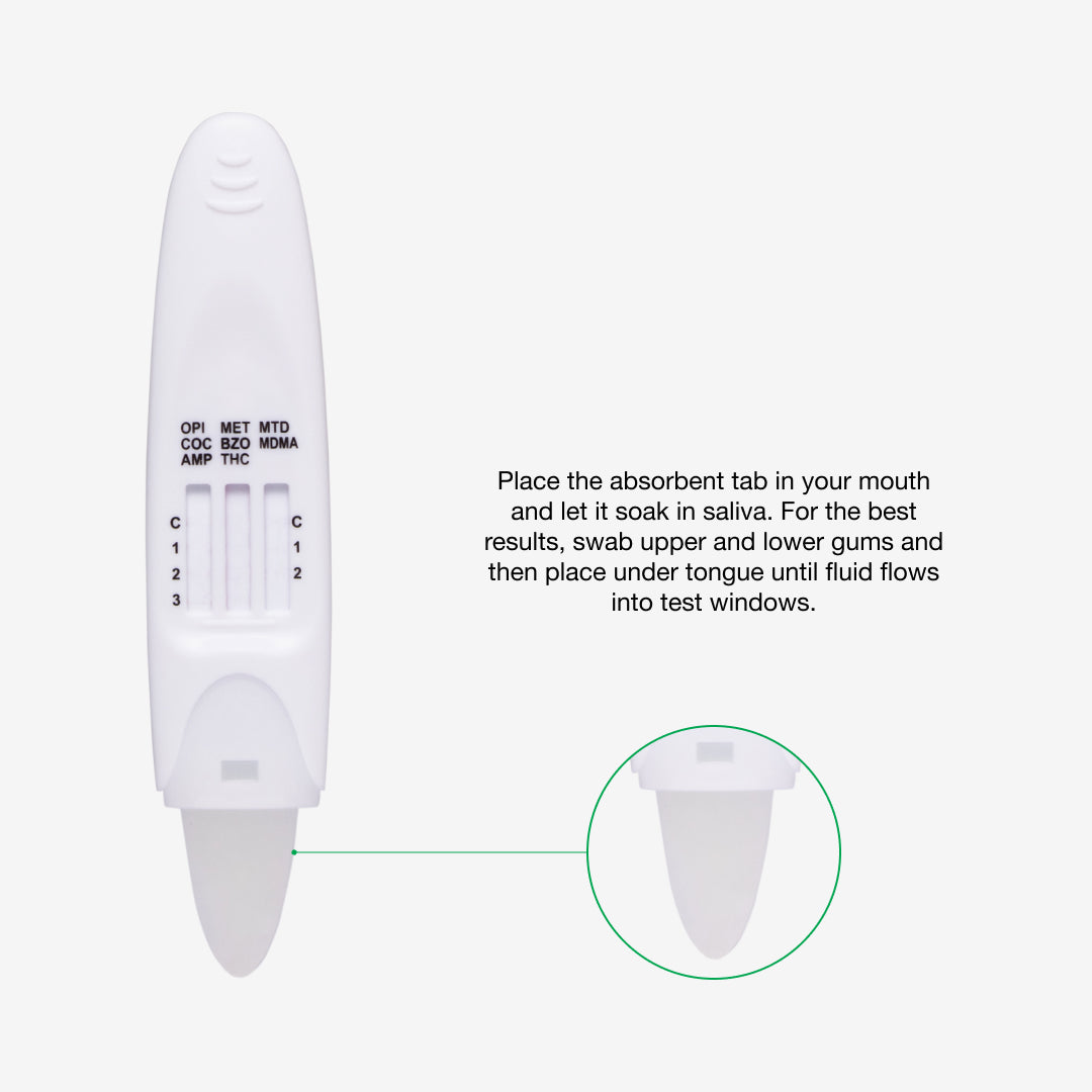 Street &amp; Prescription Drugs 5 Pk Saliva Test - absorbent tab for saliva collection