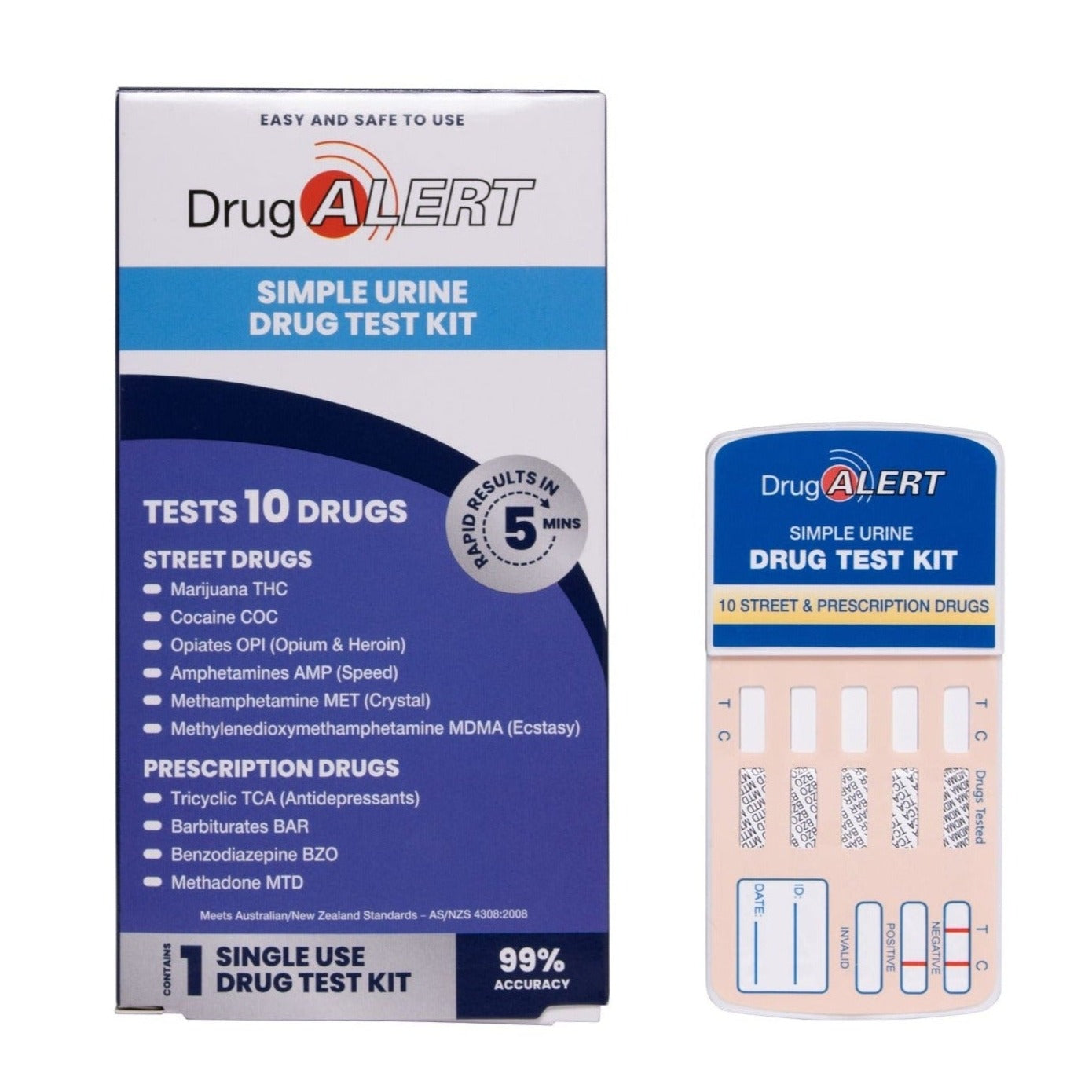 Street &amp; Prescription Drugs 1 Pk Urine Test Kit &amp; Contents